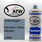 Preview: Volkswagen, Marathon Blue Metallic, L96M: 400ml Sprühdose, von ATW Autoteile West.